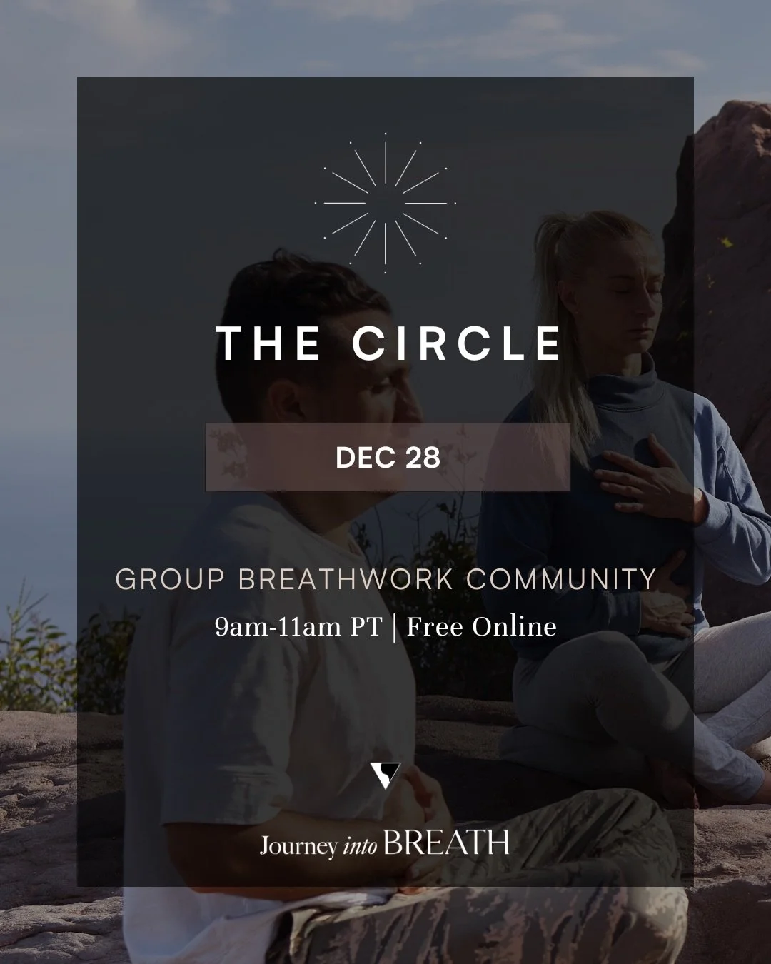 December Free Breathwork Circle 🌬️

As the year softens toward its close, December asks us to slow down, gather ourselves, and breathe with intention. Before the turning of the calendar, we invite you into a gentle pause &mdash; a space to clear wha