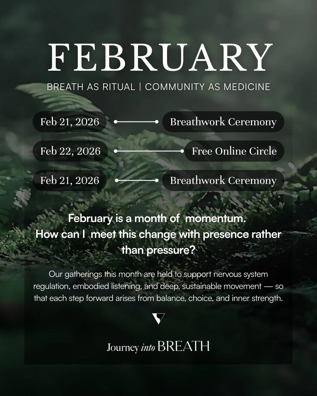 After the slowness and inward pull of January, many of us are going to be feeling the energy beginning to shift. Plans will start to form, momentum begins to return, and a pressure to step forward. 

For some nervous systems, this change can feel exc