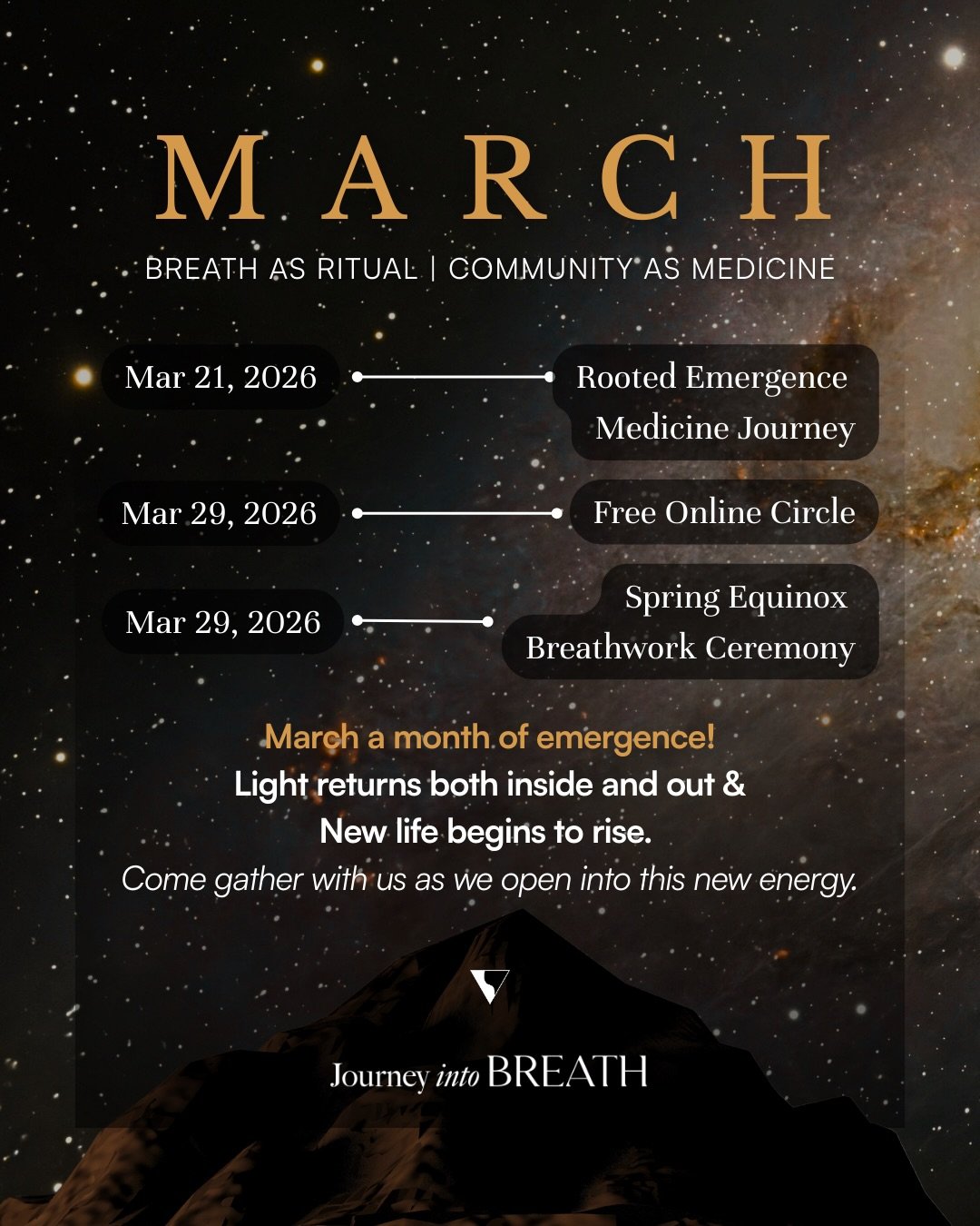 March marks a shift!
The world feels fast right now. Loud. Uncertain at times.
We are in such rapid change, and my desire for you is to find steadiness within it all. 
A place you can anchor and come back into an unshakeable trust in yourself and the