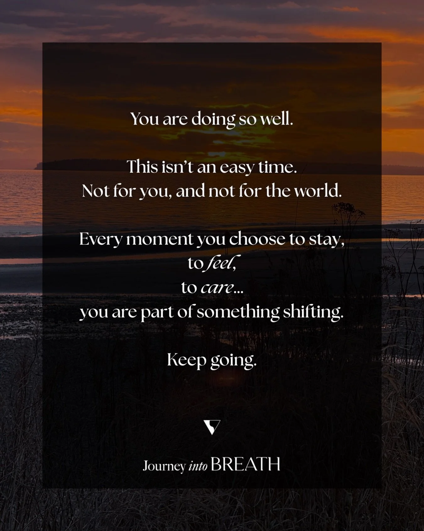 You are doing so well.
Truly. And I don&rsquo;t say that lightly.

Do you know how wild of a time we&rsquo;re living in? The pace, the change, the information, the unraveling and re-weaving happening all at once. Simply being here and feeling, adapti