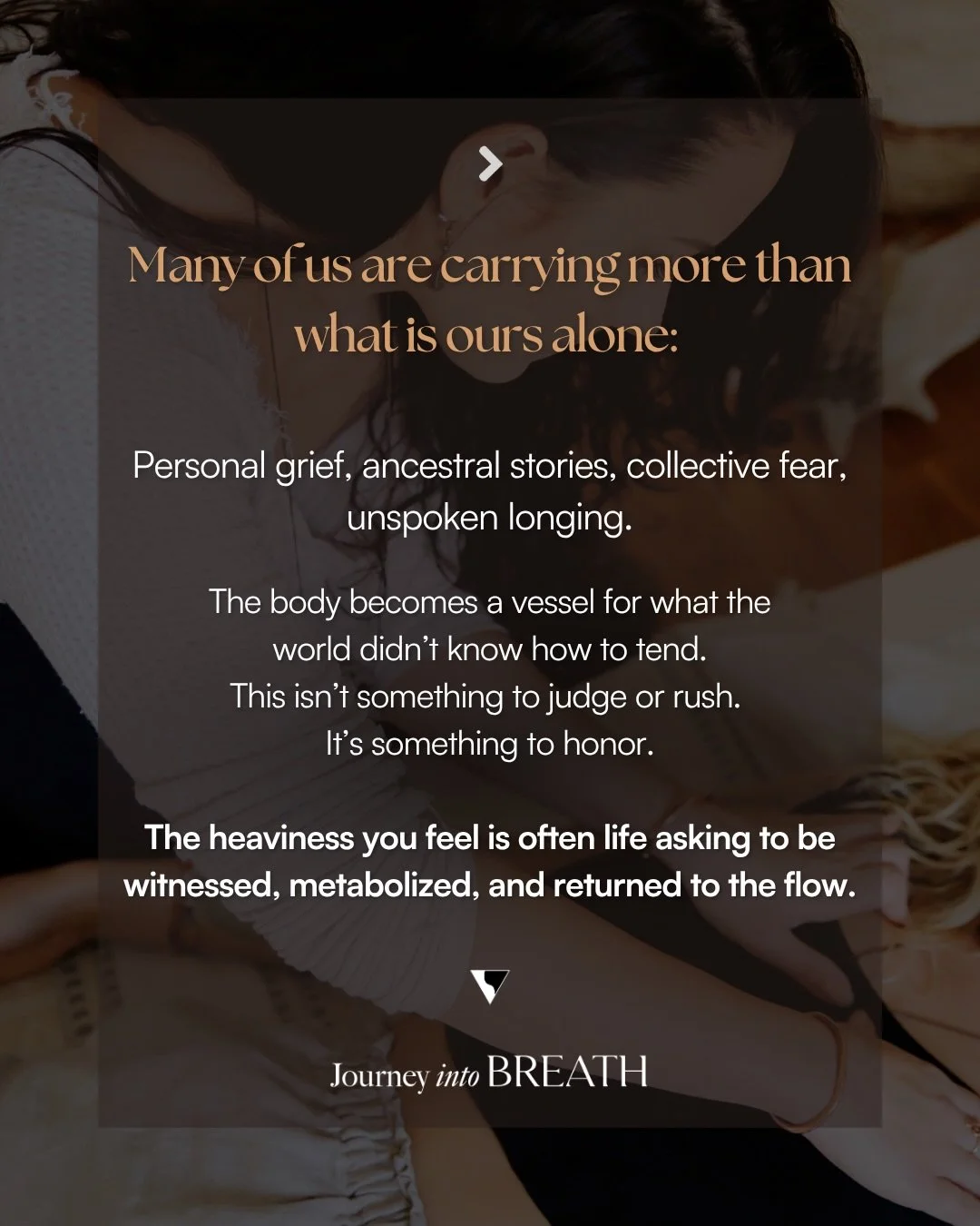 I often think about this in my day-to-day work with clients and their bodies.
I see people trying to push through themselves, asking &ldquo;Why is my heart still closed?&rdquo;

&ldquo;Why is my body so tense?&rdquo;
&ldquo;What&rsquo;s wrong with me