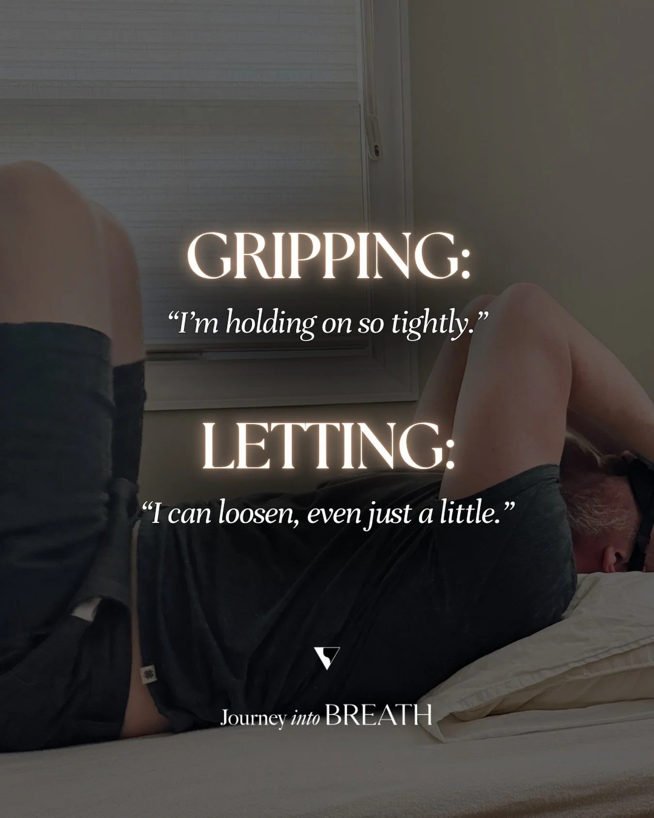 When something feels uncertain, the body often tightens as a way to create a sense of control.

Gripping can show up physically like a clenched jaw, tight chest, shallow breath, or in how we hold onto thoughts, outcomes, or people. It&rsquo;s an atte