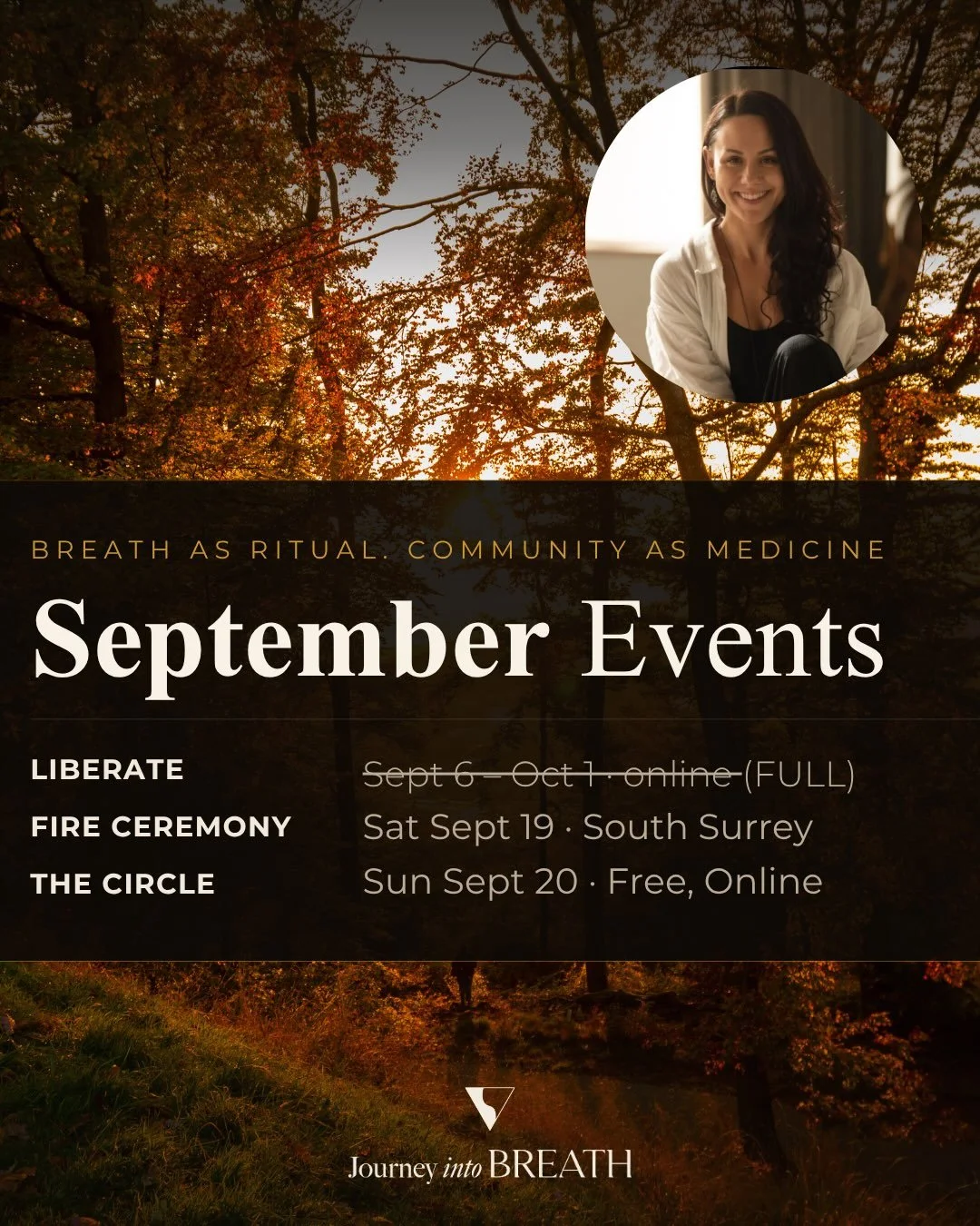 Happy September 1st! How are you guys feeling as we transition to a new month? 

We&rsquo;re officially stepping into fall, and I wanted to share a little update + what&rsquo;s happening this month at Journey into Breath.

The September energy foreca