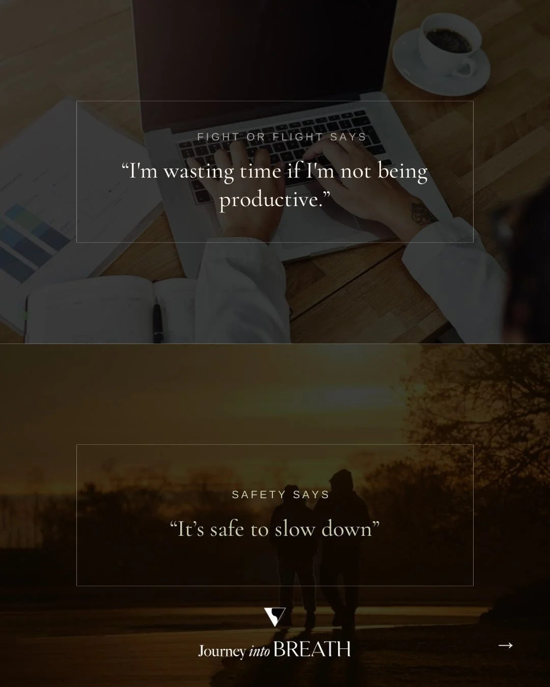 There&rsquo;s a version of us that learned to keep moving, keep doing, keep holding it all together.

And then there&rsquo;s the part of us that is learning&hellip;

It&rsquo;s safe to slow down.
It&rsquo;s safe to rest.
It&rsquo;s safe to have needs