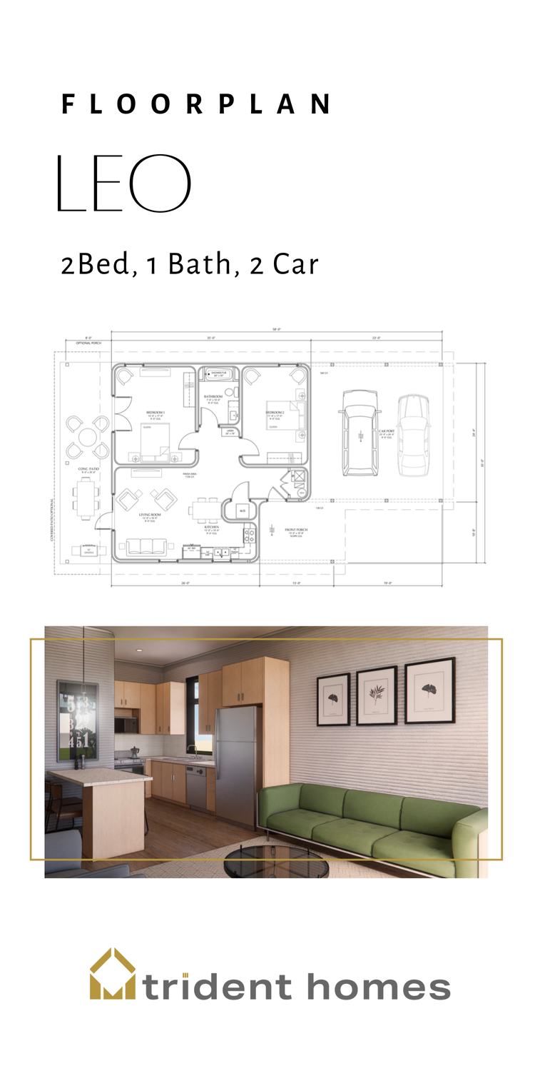 Trident Plan Trident 3D Printed Homes Floor Plans — Trident 3D Homes