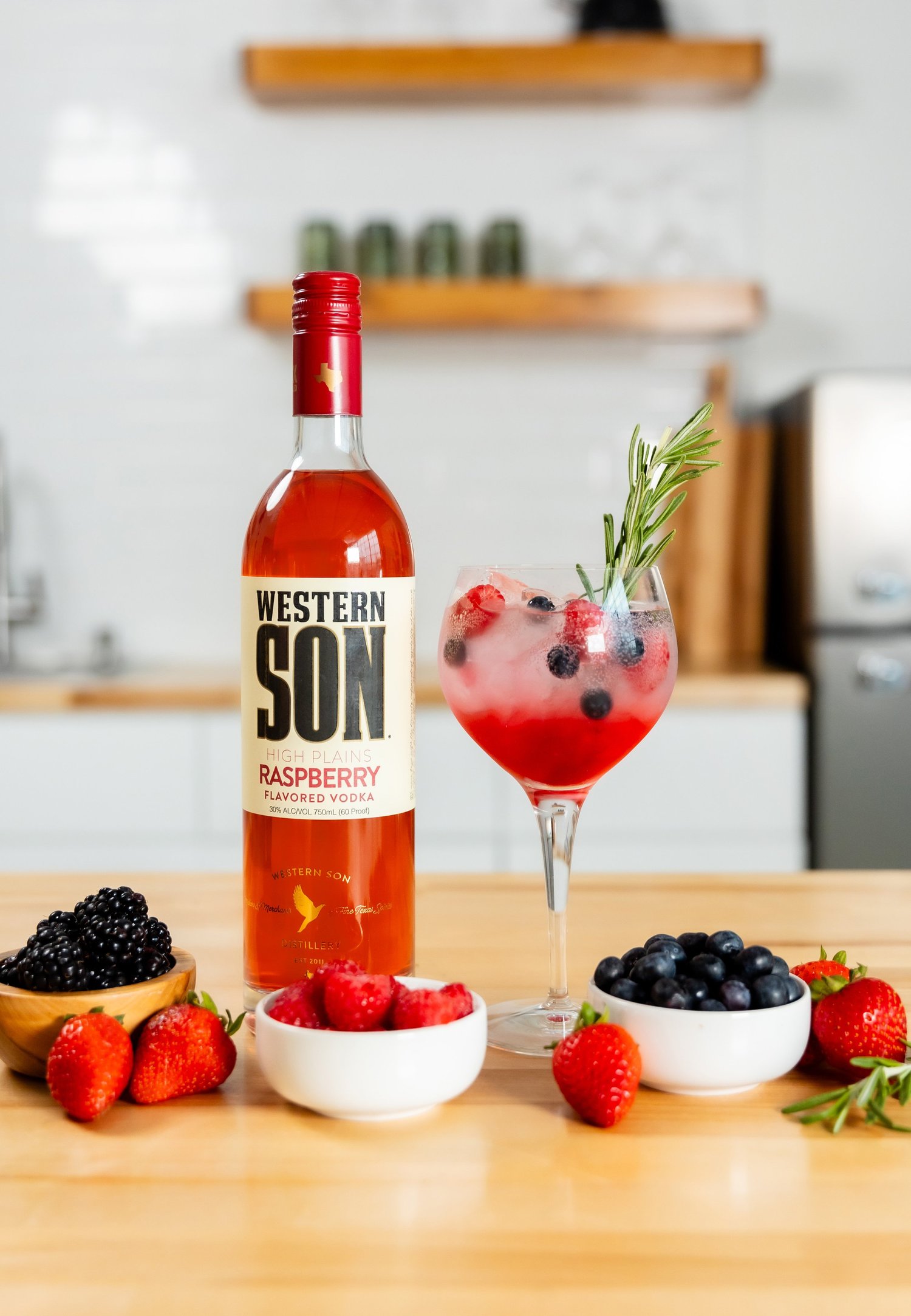 Western Son Raspberry Vodka — Western Son Distillery