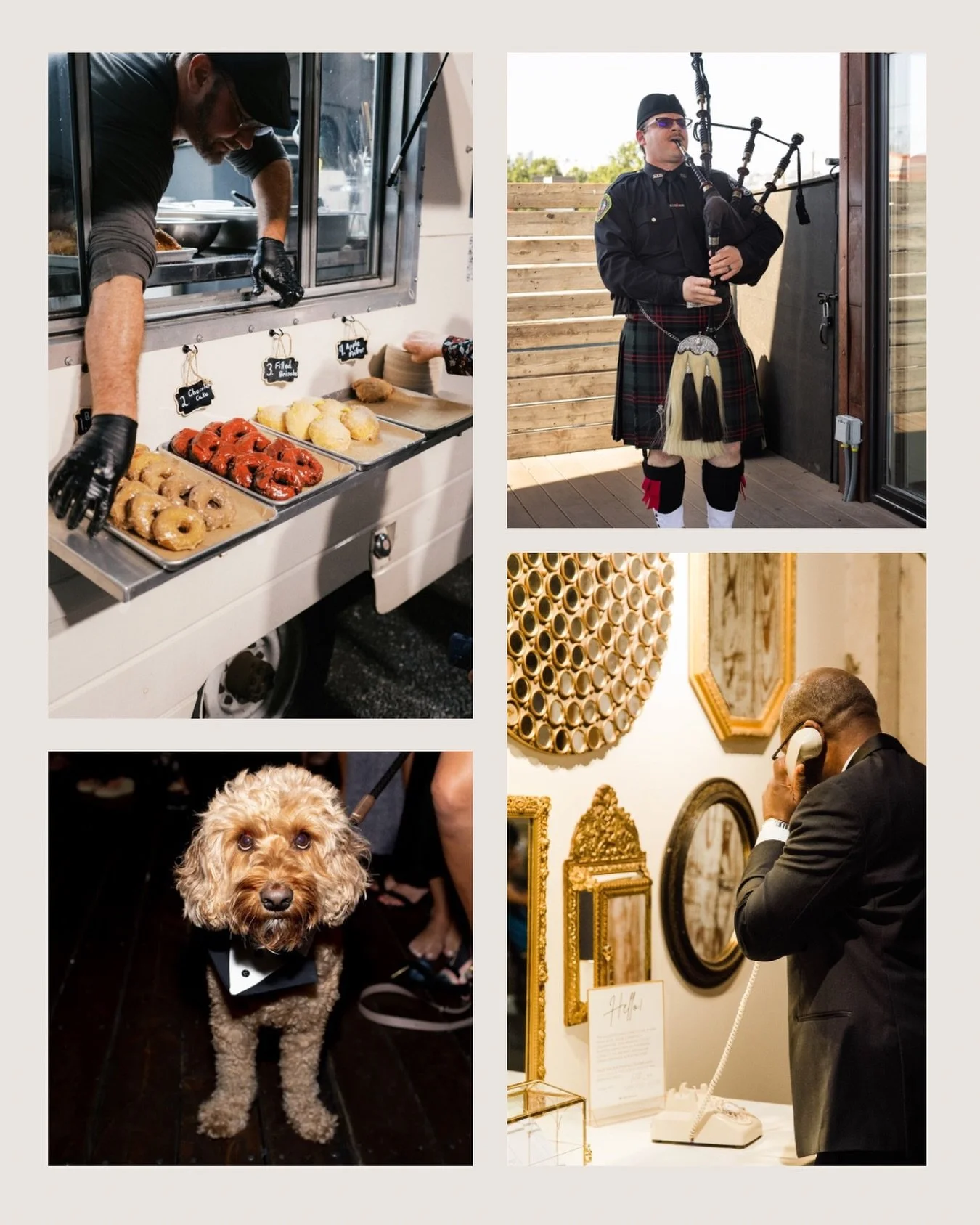 At WithinSodo, every event takes on its own personality.

Couples and hosts shape the experience in ways that reflect them. From late-night donut trucks and live bagpipes to interactive guest installations and four-legged VIPs, the details make the c