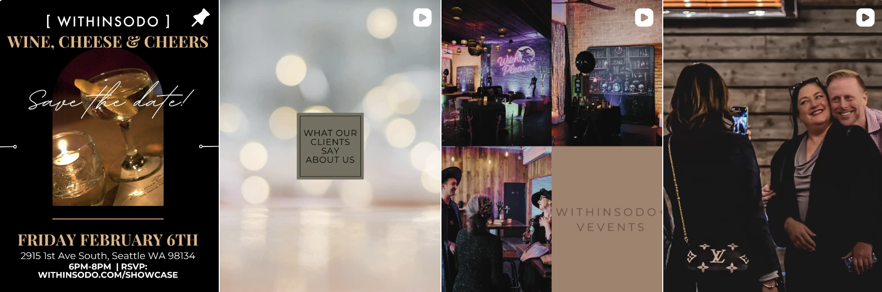 Event moment at WithinSodo Seattle event venue shared on Instagram