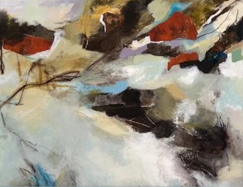 Abstract acrylics art – Sunday workshop with Binu Chaudhary