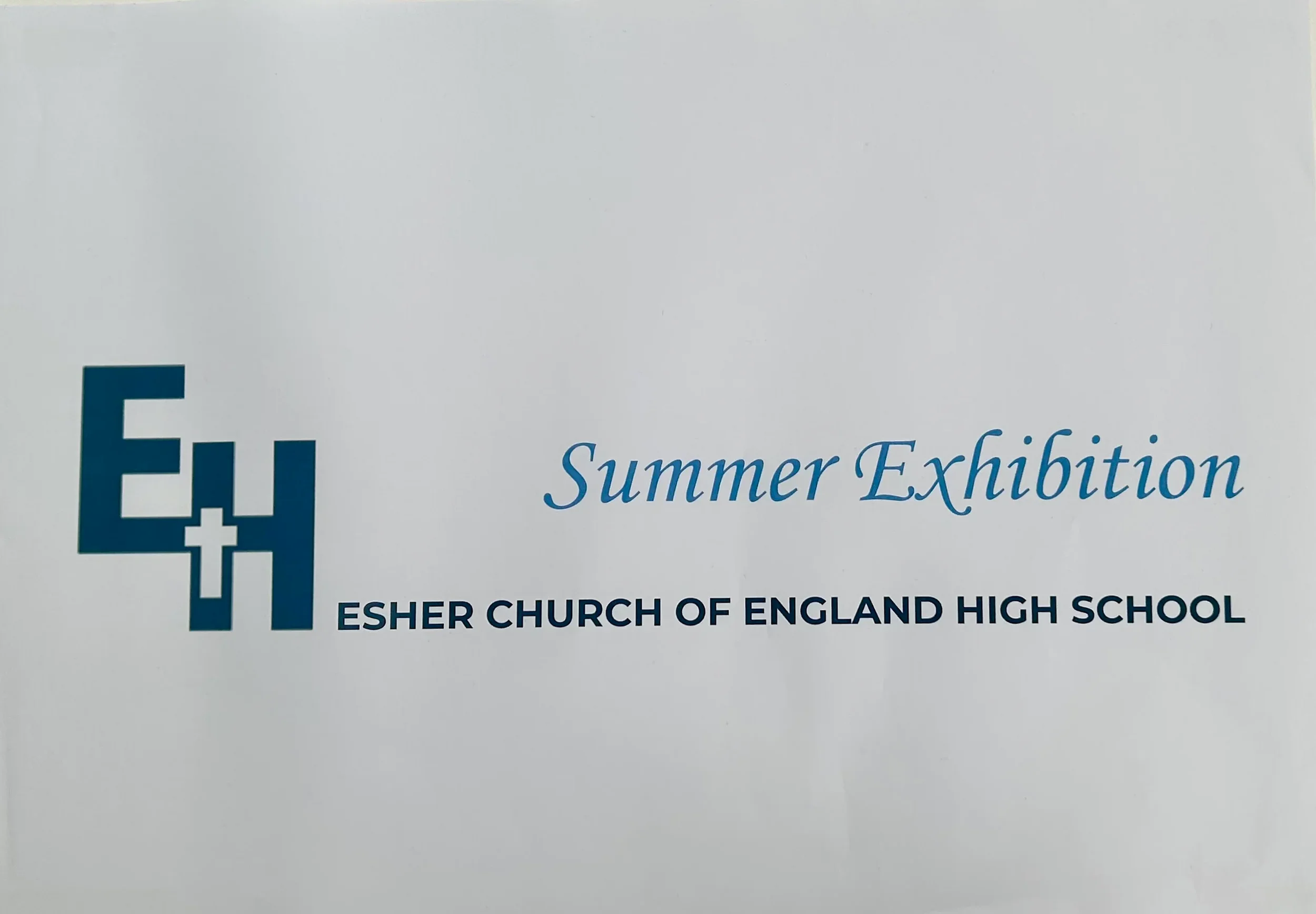 Esher High School Summer Exhibition 
5th and 6th July 2025 