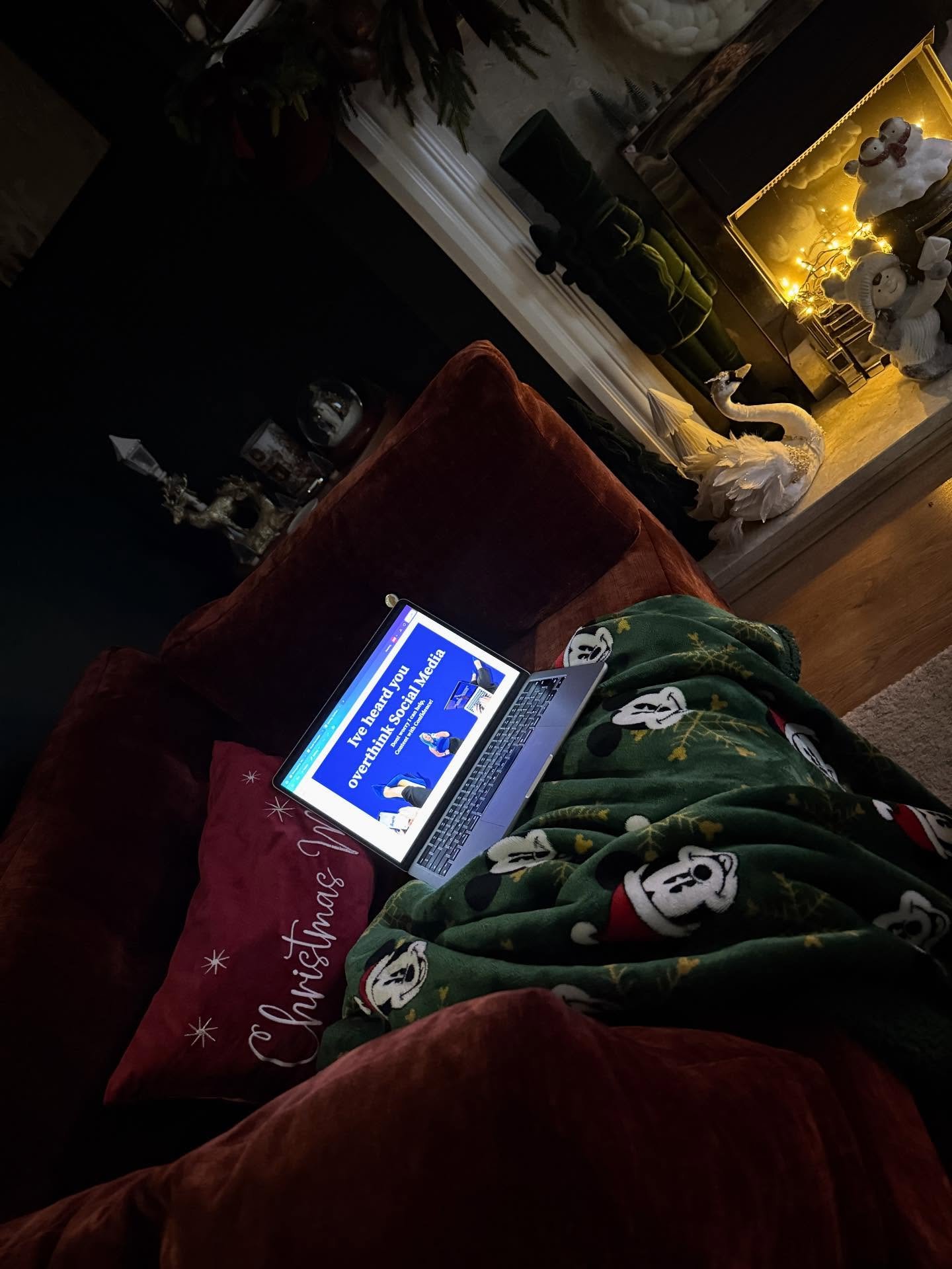 Built from the sofa.
In Christmas pyjamas.
Surrounded by real life.

Content with Confidence was created with intention, not perfection.

If you&rsquo;ve been telling yourself you&rsquo;re not ready yet&hellip;&hellip;.
I built this to show you that 