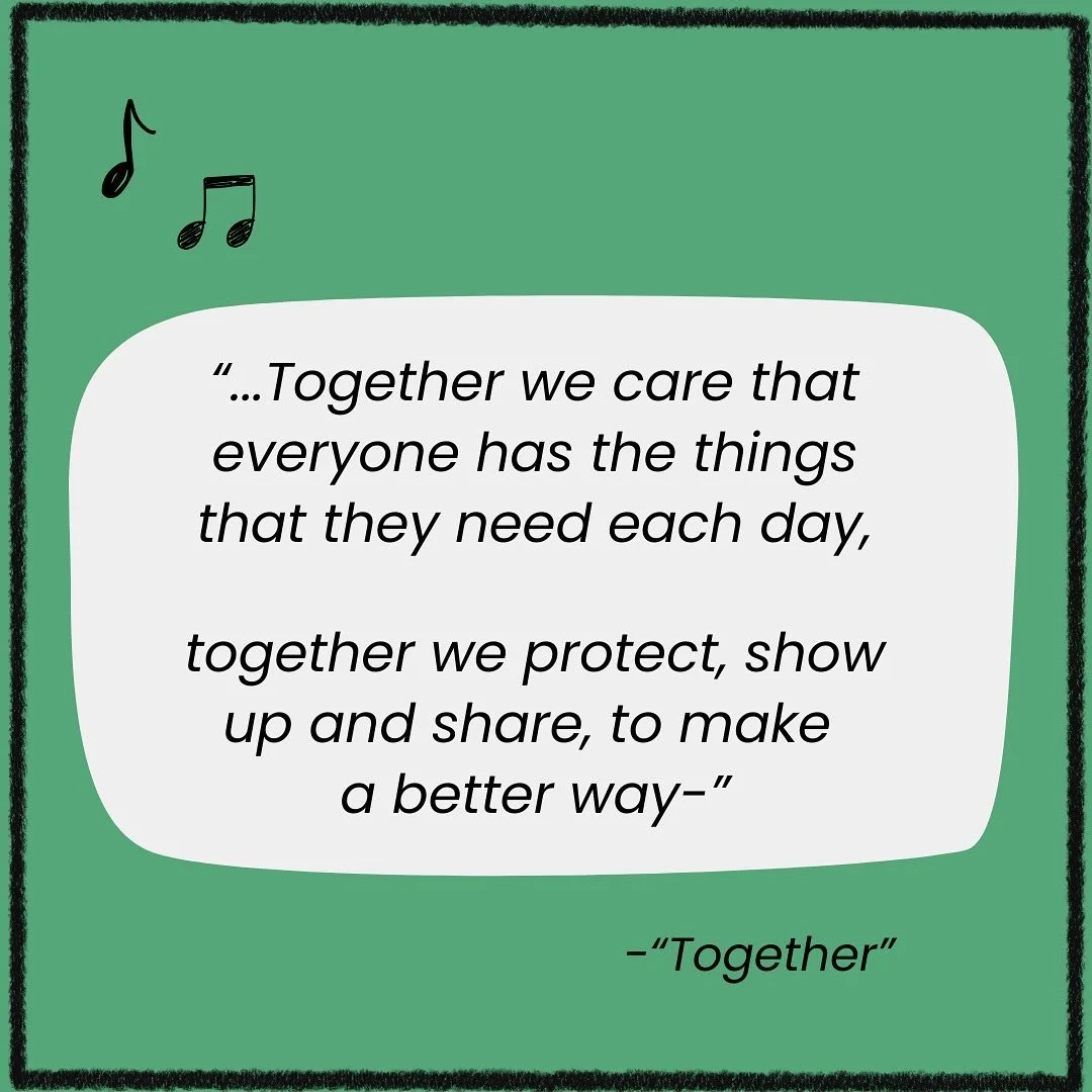 Singing &ldquo;Together&rdquo;, I think of Gaza. I think of the Palestinian children and families who don&rsquo;t have &ldquo;the things that they need each day&rdquo; because food and formula and aid are being intentionally blocked by Israel. People