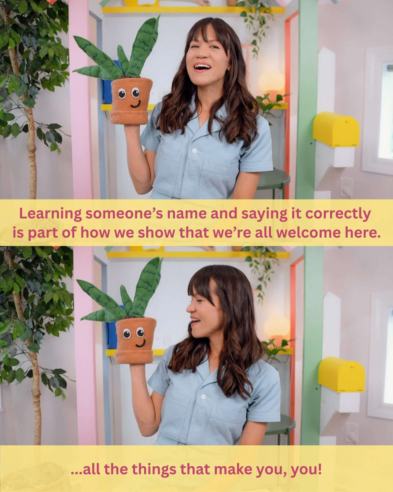 We celebrate names! In the episode I posted today, we talk about pronouncing names correctly, sing songs, learn about my Chinese name stamp (and new name!), &amp; read the beautiful book &ldquo;Your Name Is a Song&rdquo; by Jamilah Thompkins-Bigelow,