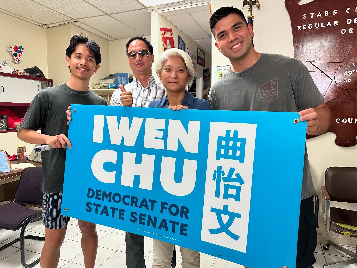 #FilAmDems showed up in Brooklyn to knock on doors to support the first Asian American woman elected to the NYS Senate @iwen4ny