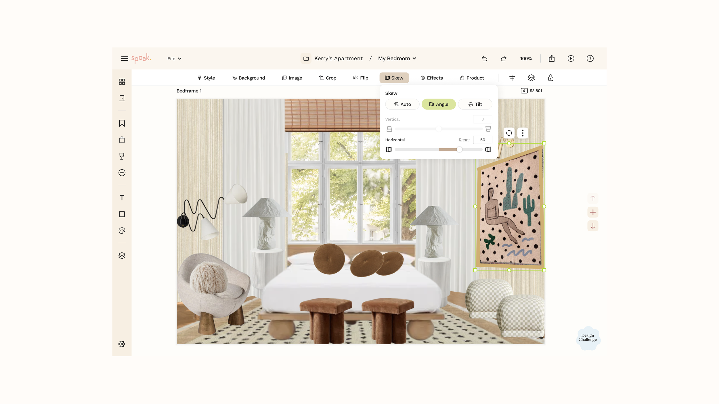 Select and manipulate items on your canvas. Break down complex concepts to simple copy and interactions