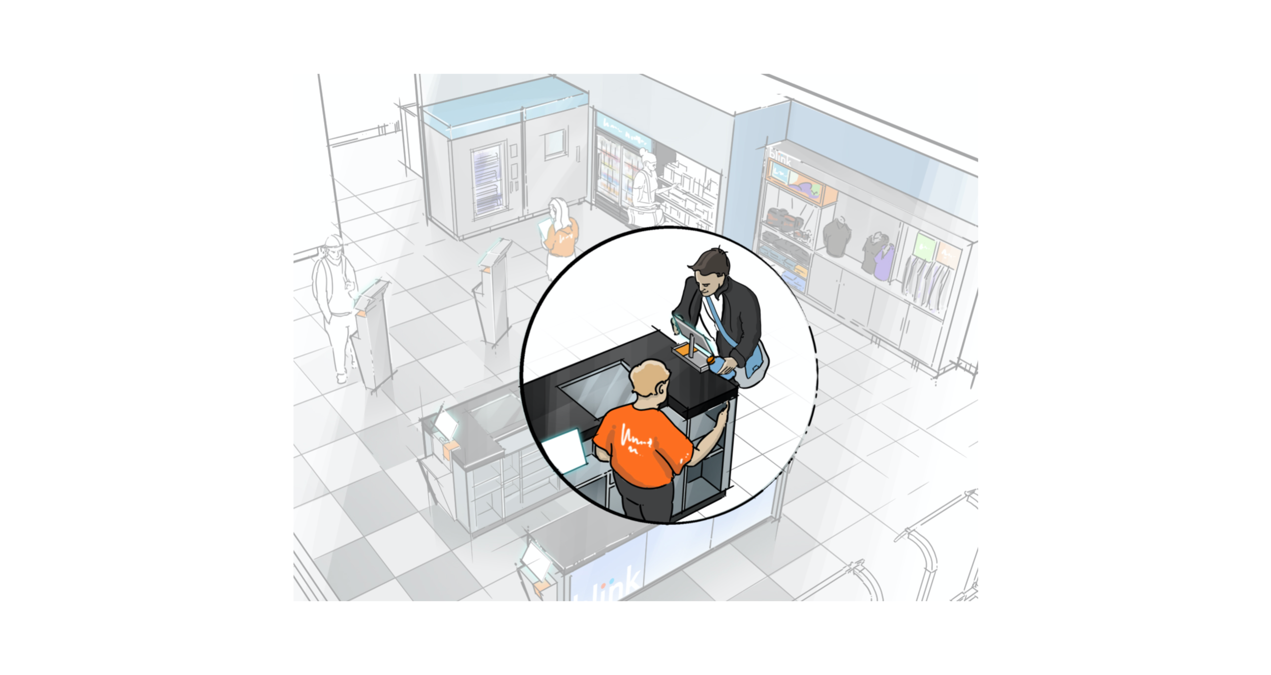 Members can be self-sufficient and quickly solve tasks, while allowing the staff to focus on lifting moods. 
