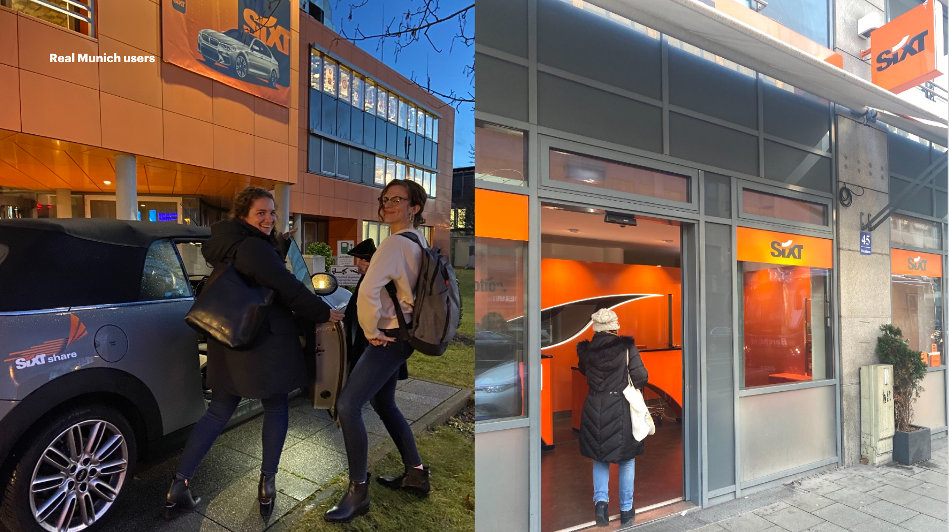 We traveled to Munich to interview users, collaborate with the Sixt team, and test out our vision ourselves.