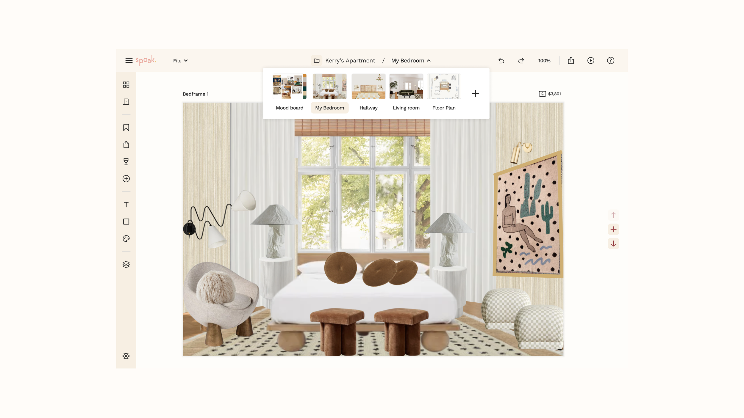 Visualization tool to design rooms. Easily open and view other design files to get a cohesive view of your space.