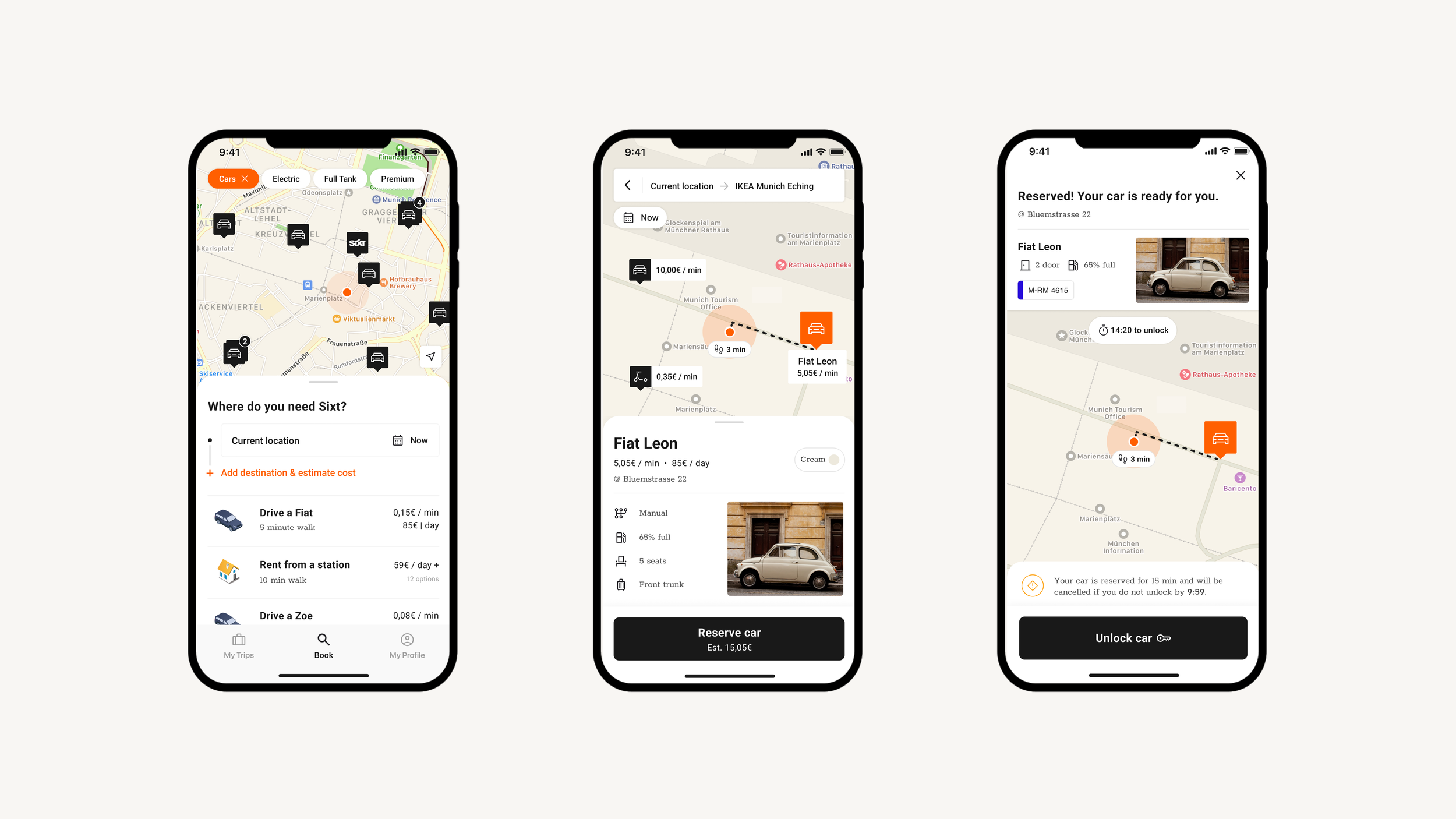 Users can filter services to see only the mode of transportation they are looking for. Add your destination, and select a service to see cost estimates and additional details.