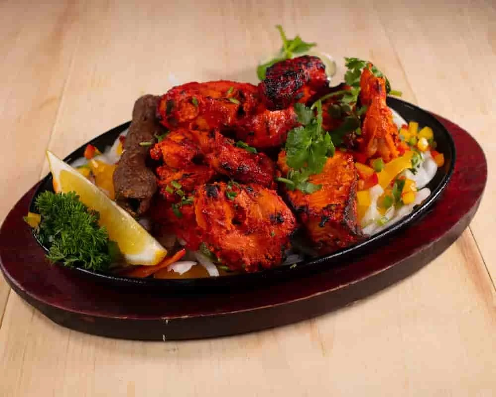 House mixed tandoori grill at Banjara Indian Restaurant in Toronto