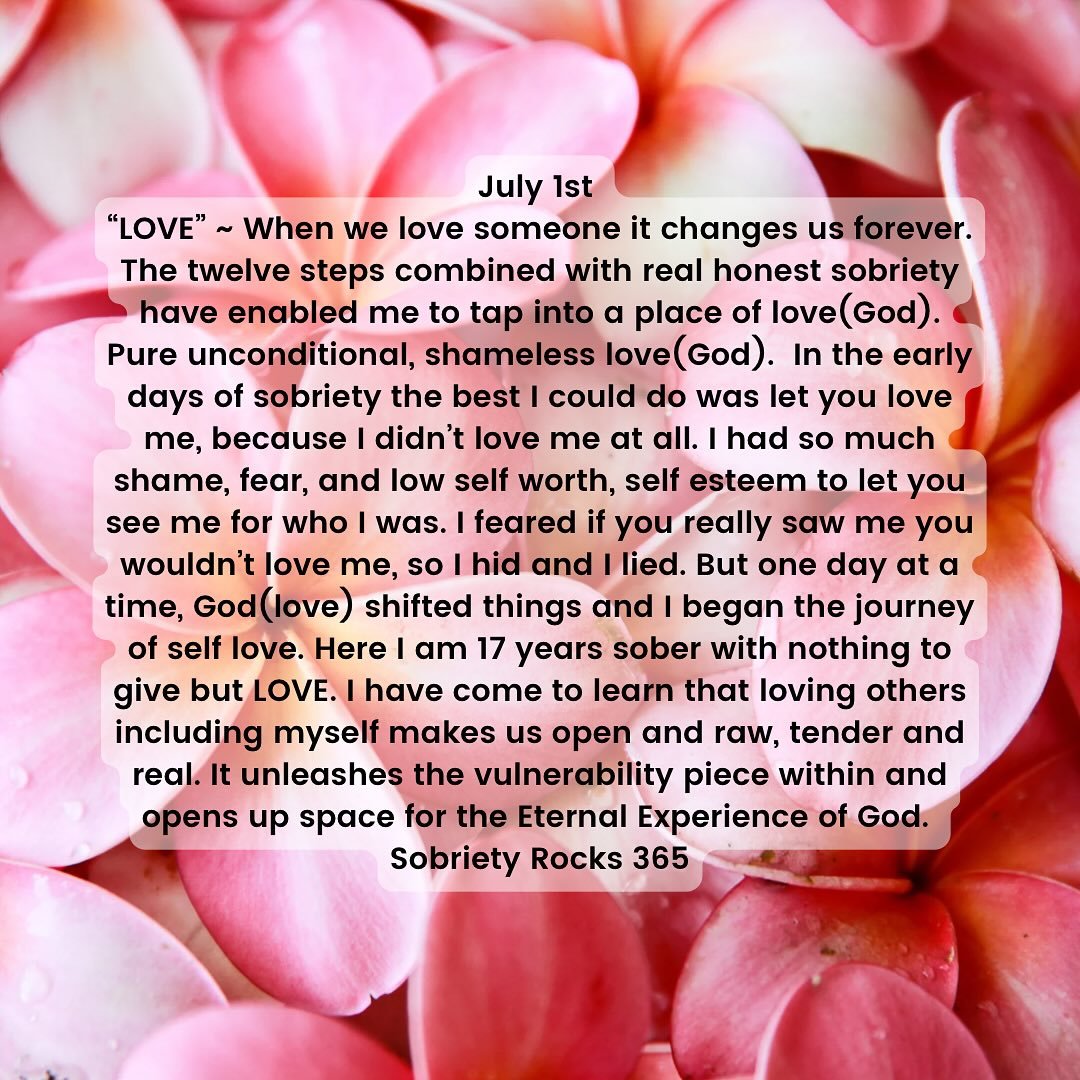 #sobrietyrocks365 #hope #surrender #acceptance #love #12steps #principles #awayoflife #unity #neveralone #sobriety_rocks
#honesty #freedom #acceptance #perceptionshift #yolo #neveraloneagain #unity #sobermoms 
#uponawakening 
#powerinthepause #sobera