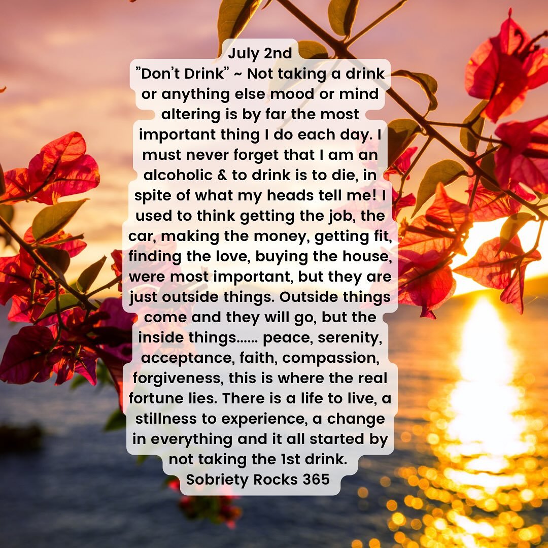#sobrietyrocks365 #hope #surrender #acceptance #love #12steps #principles #awayoflife #unity #neveralone #sobriety_rocks
#honesty #freedom #acceptance #perceptionshift #yolo #neveraloneagain #unity #sobermoms 
#uponawakening 
#powerinthepause #sobera