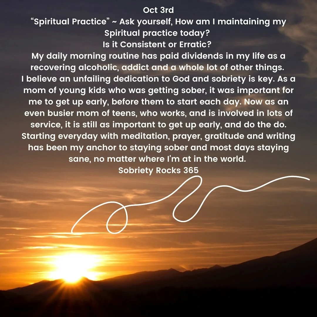 #sobrietyrocks365 #hope #surrender #acceptance #love #12steps #principles #awayoflife #unity #neveralone #sobriety_rocks
#honesty #freedom #acceptance #perceptionshift #yolo #neveraloneagain #unity #sobermoms 
#uponawakening 
#powerinthepause #sobera