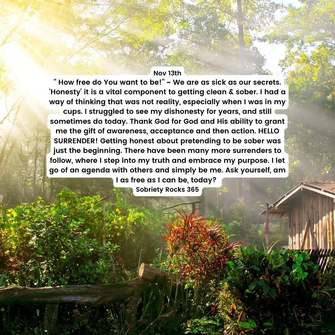 #sobrietyrocks365 #hope #surrender #acceptance #love #12steps #principles #awayoflife #unity #neveralone #sobriety_rocks
#honesty #freedom #acceptance #perceptionshift #yolo #neveraloneagain #unity #sobermoms 
#uponawakening 
#powerinthepause #sobera