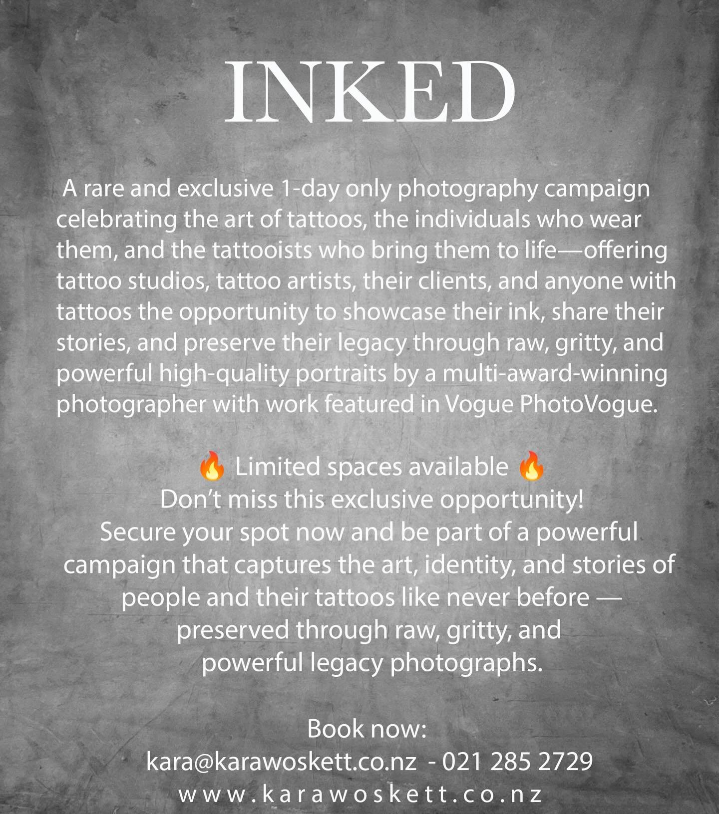 INKED Photographic Campaign!