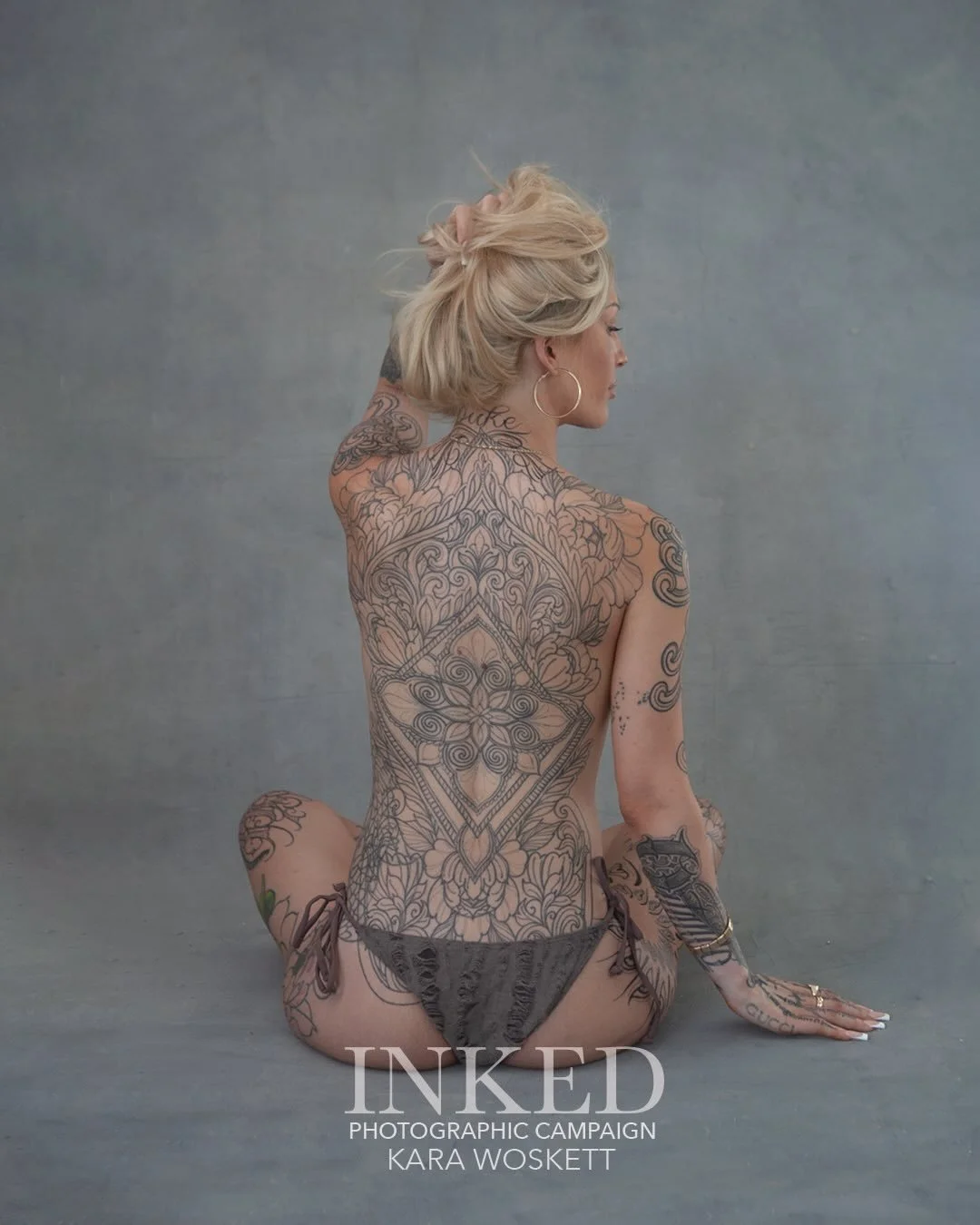 INKED Photographic Campaign
By Kara Woskett

Tattooist Imogen @imogen_tattoos 

I got my back piece not long after having my son. When I was younger, I always dreamed of one day covering my entire back there&rsquo;s something so striking about a well