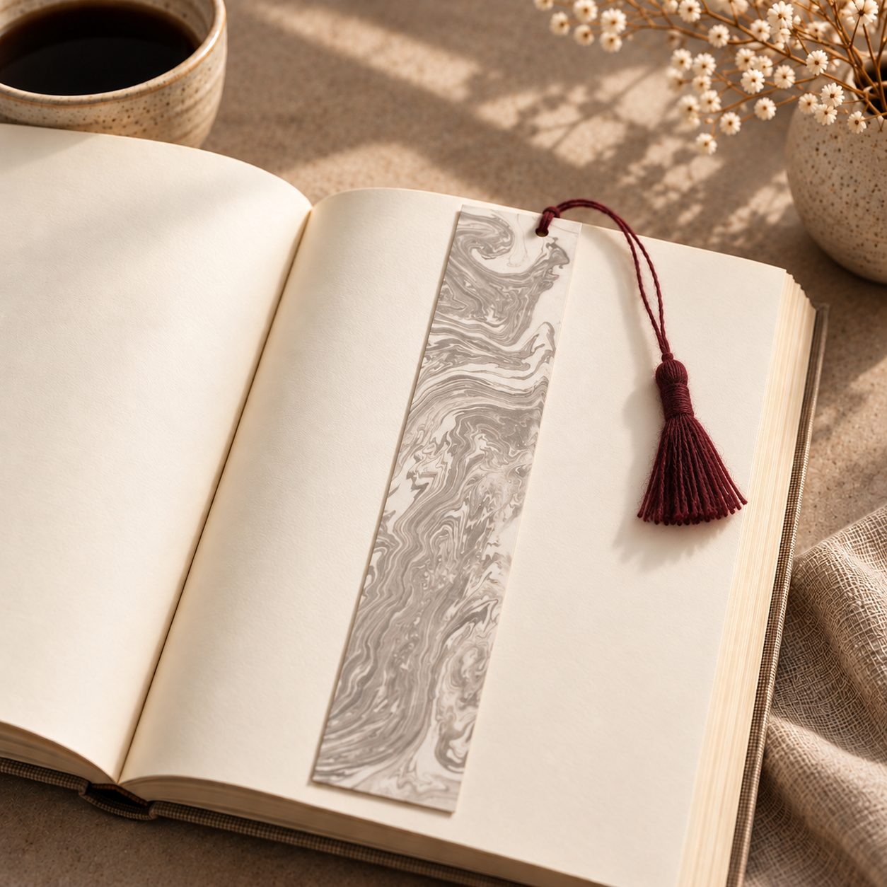 Suminagashi Bookmark Burgundy 02.png