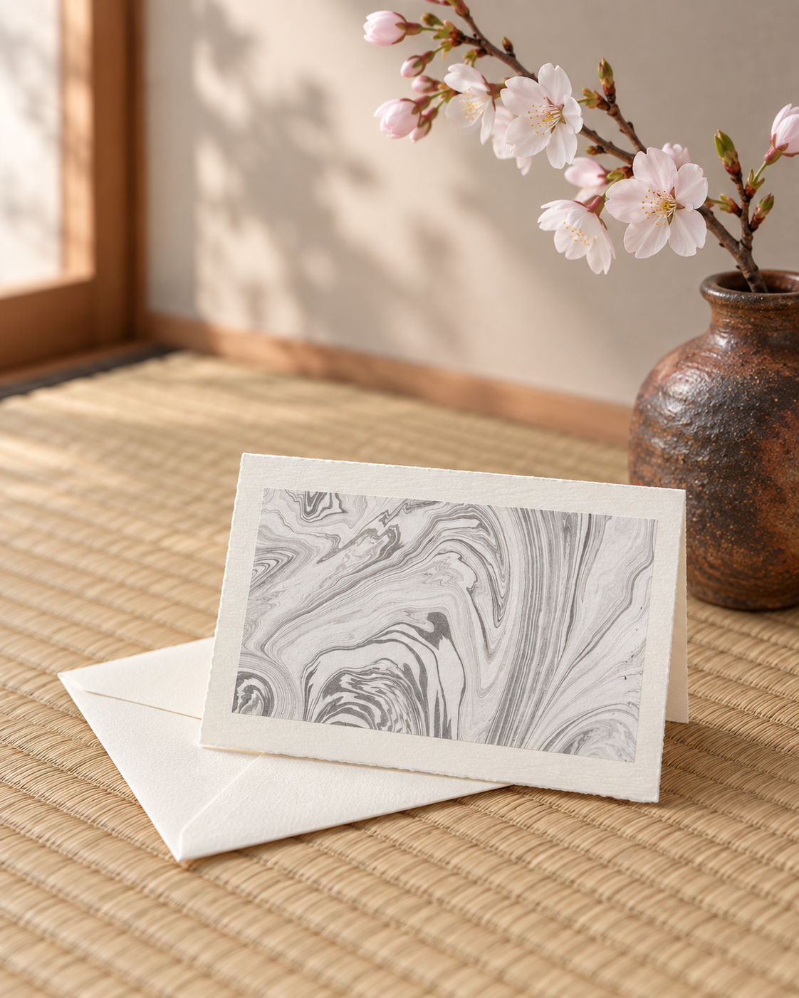 Suminagashi Notecard · Small