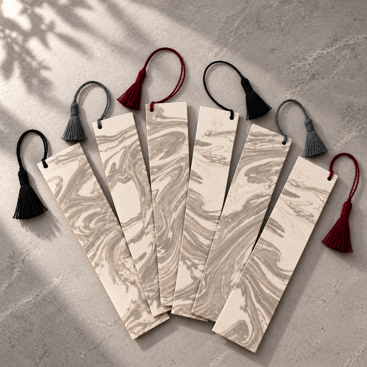 Suminagashi Bookmarks · Set of Six