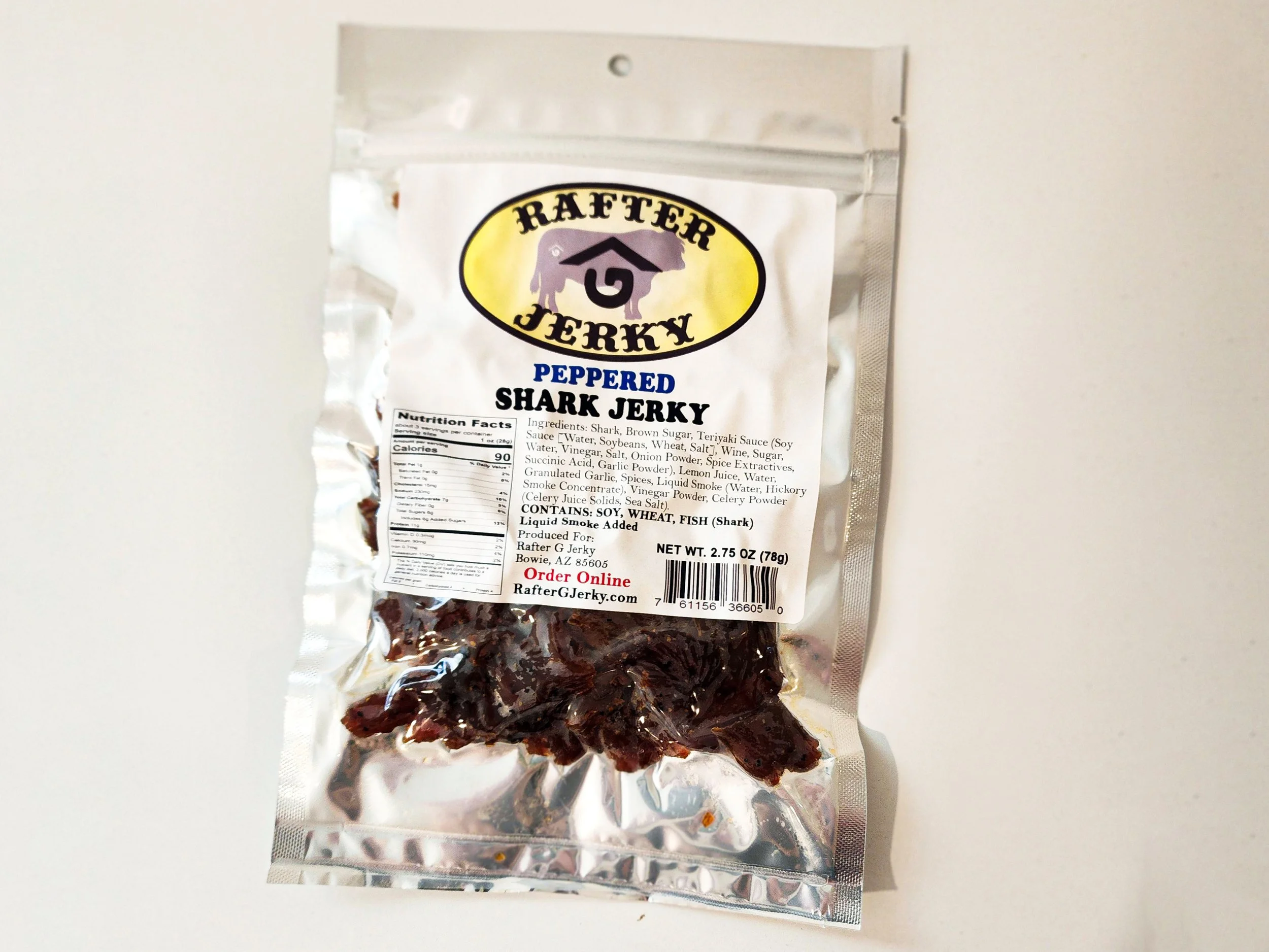 rafter g peppered shark jerky