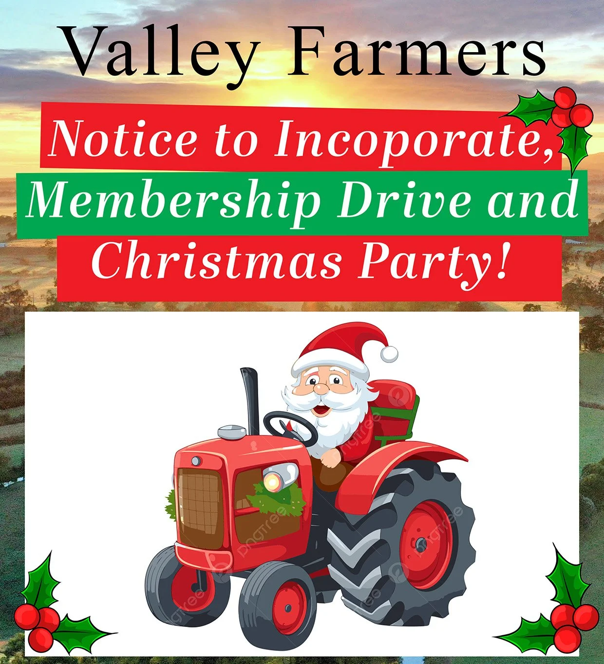 Incorporation Meeting & Christmas Party