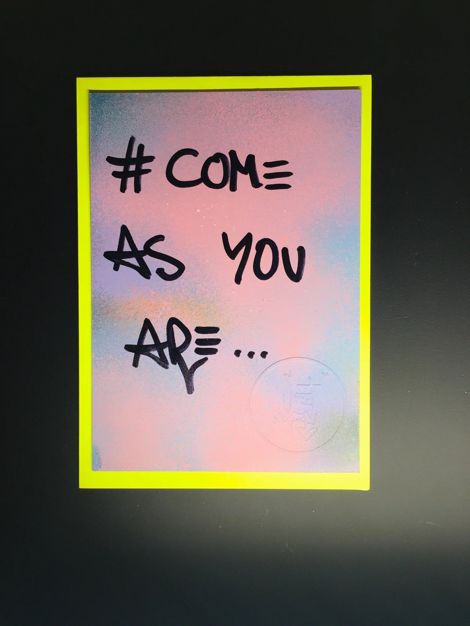 Postkarte COME AS U ARE
