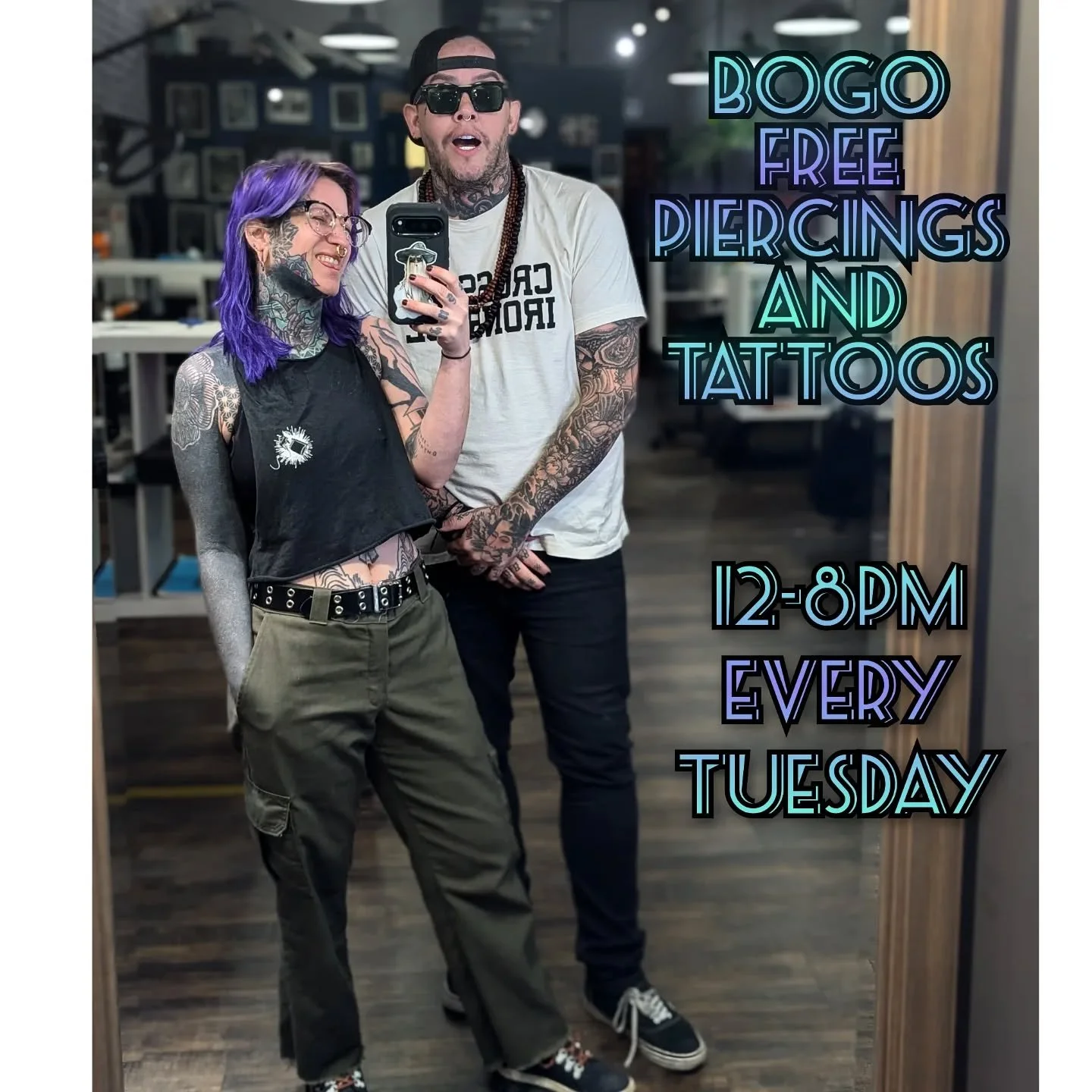 It's a twosday baybee! @oldsoulsnake is here slanging 2-for-1 Halloween tattoos and I'm doing my usual piercing special. Schedule an appointment via the link in my bio, or just walk-in! Last walk in at 8!

140 6th Street
Downtown PGH
15222

#pghjewel