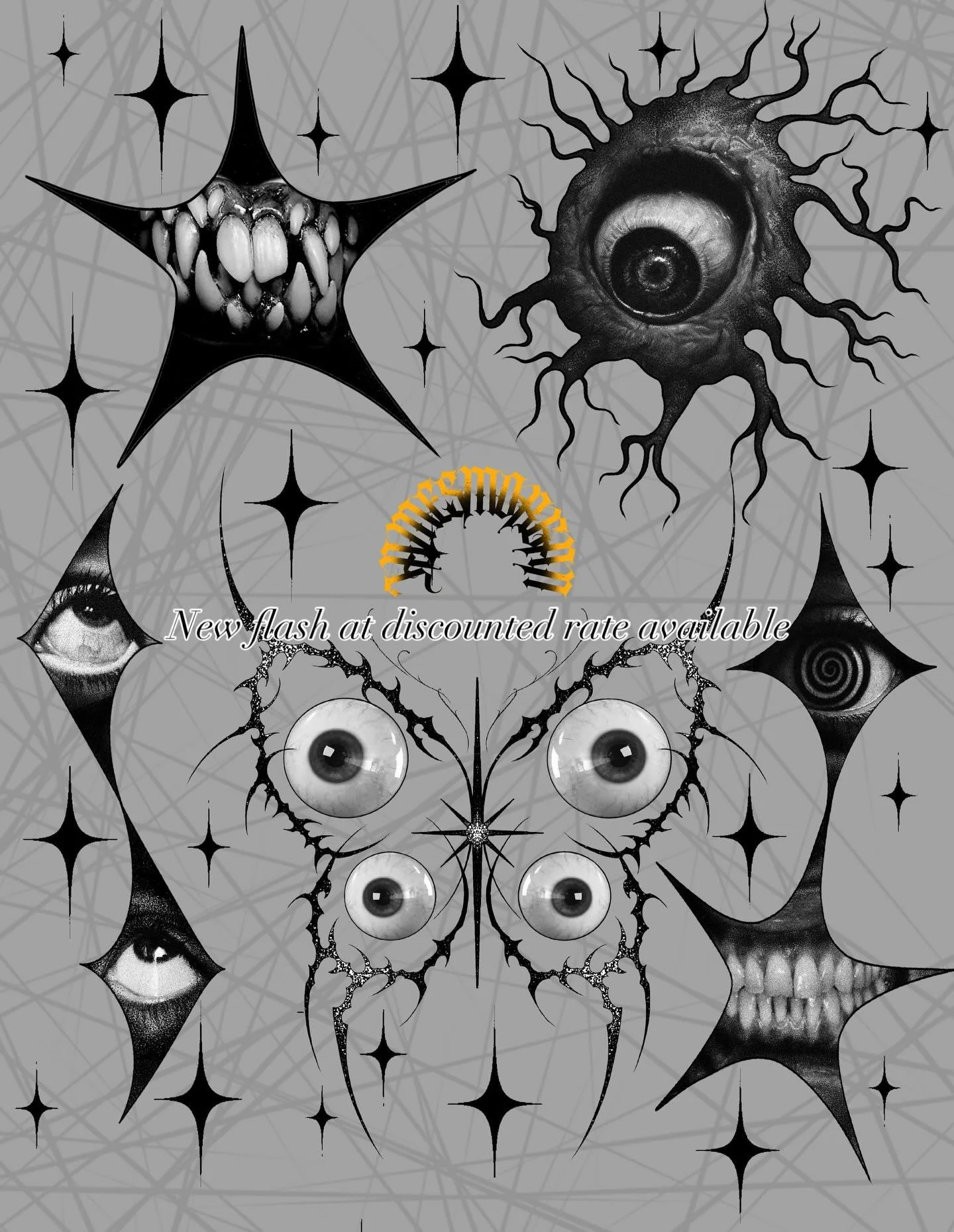 New flash!
Booking for feburary!
Thanks for looking
.
.
.
.#tattoo #tattooer #tattooflash #gothstyle #blacksndgreytattoo