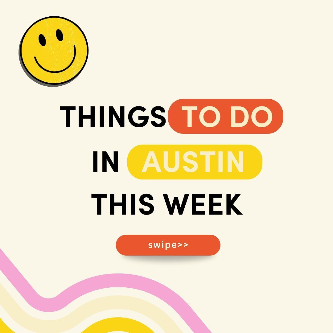 Check out what&rsquo;s happening this week in Austin, TX!

&mdash;

🤠 Join Club Koko, my insider guide to Austin with 📱weekly text recs,🍴organized databases with my notes &amp; ratings on restaurants, &amp; things to do around the city ⚡️ Comment 