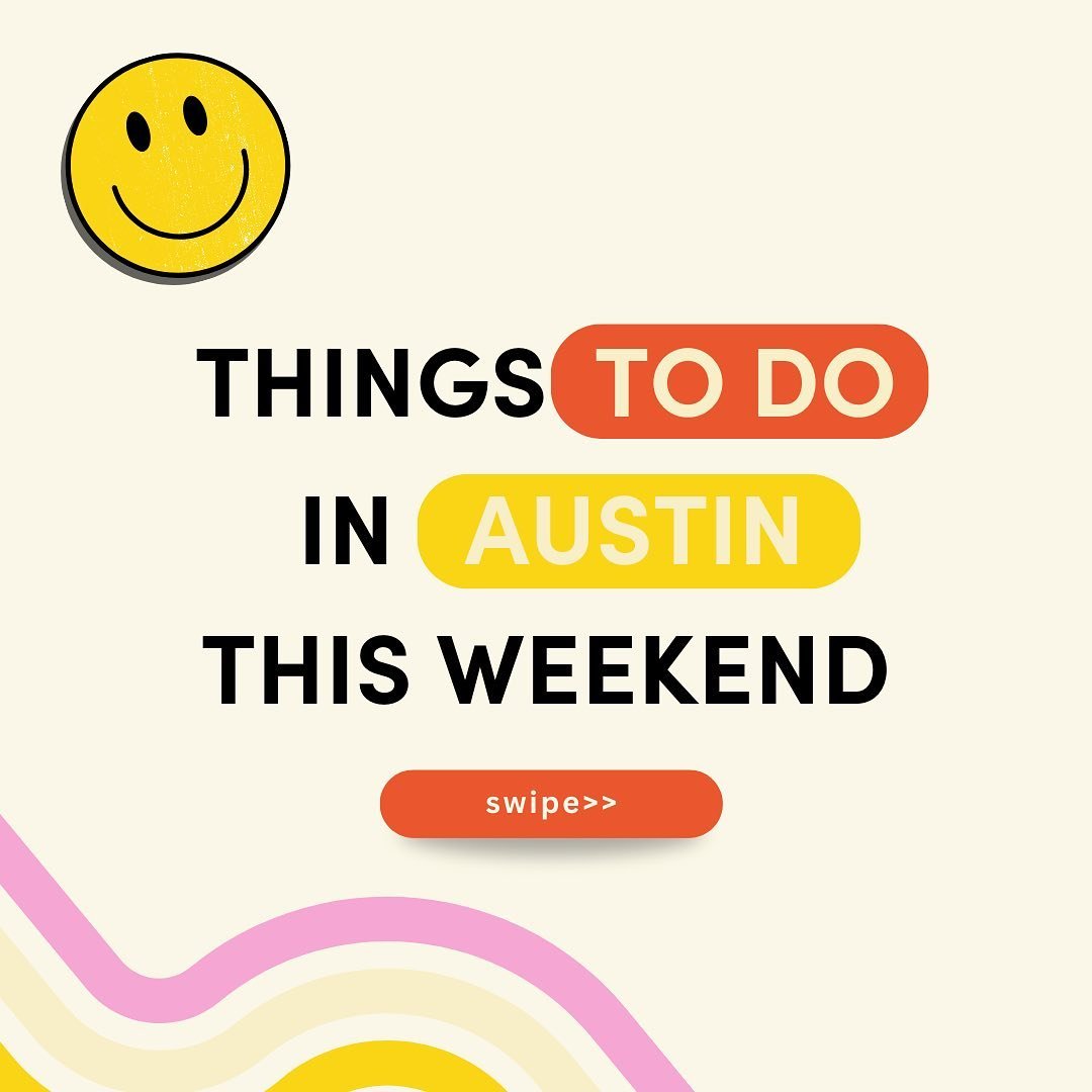 We&rsquo;ve rounded up the top events happening in Austin, TX this weekend! What are you most excited for?

&mdash;

🤠 Join Club Koko, my insider guide to Austin with 📱weekly text recs,🍴organized databases with my notes &amp; ratings on restaurant