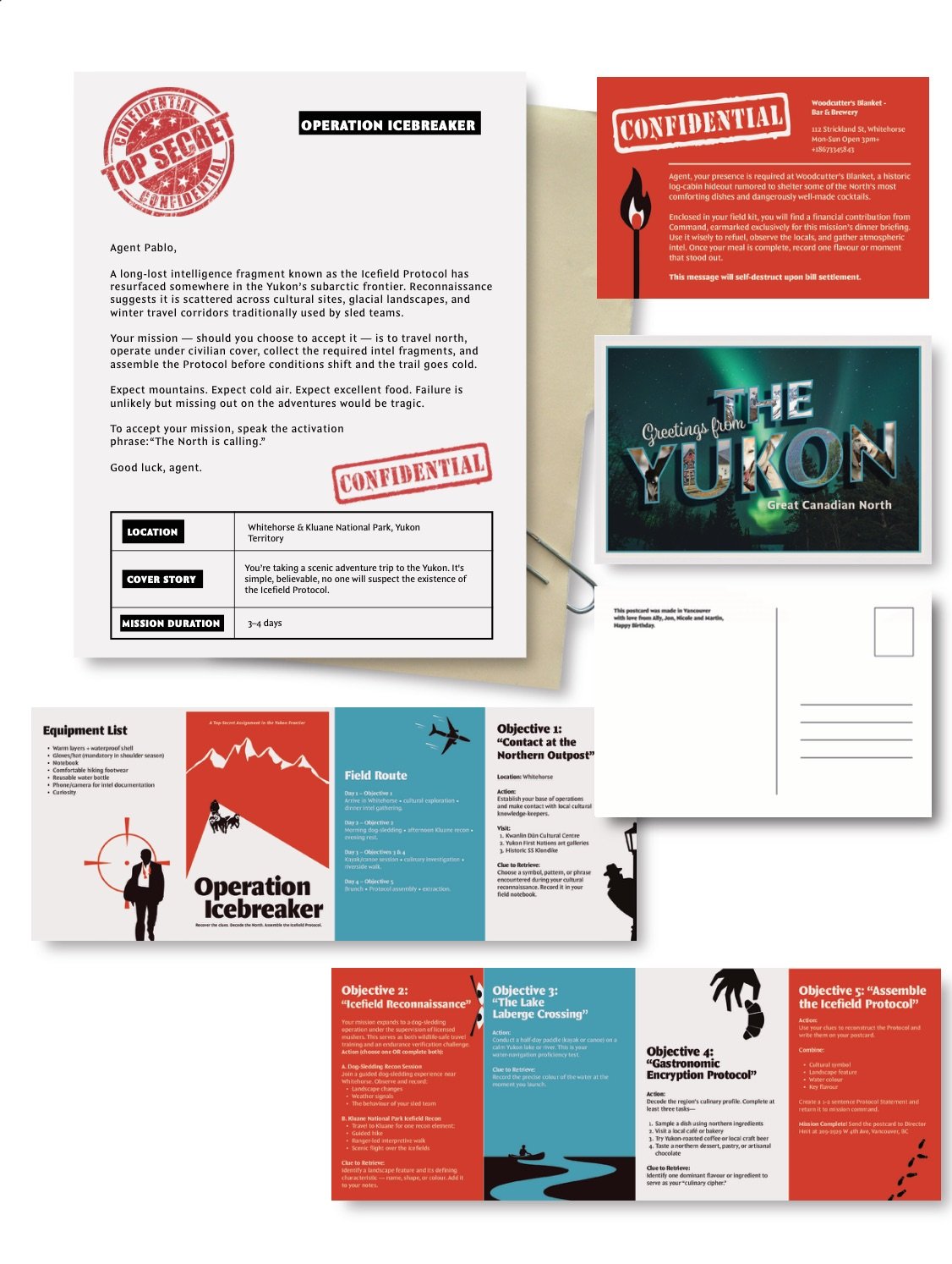 Personal project - Zine, postcard and missive 