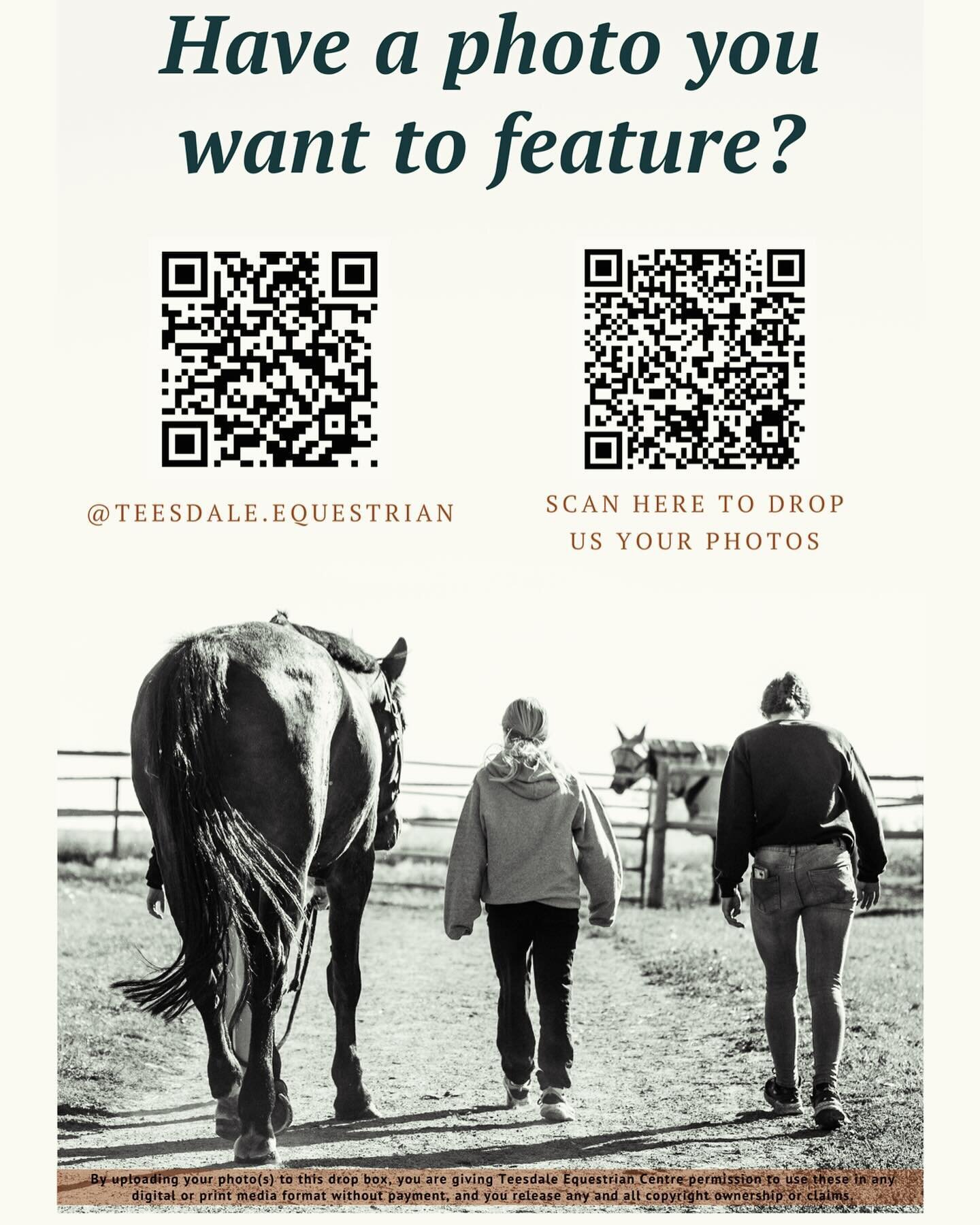 Contribute to our Teesdale gallery ! Scan the QR code in the lounge and submit your photos for a chance to be featured on the Teesdale Equestrian Center Instagram. 📸🐴 #TeesdaleFeatures #EquestrianCommunity #yyc