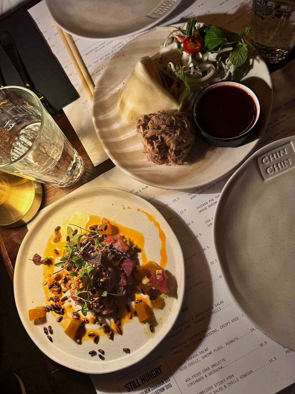 Duck Pancakes &amp; Tropical Garnishes