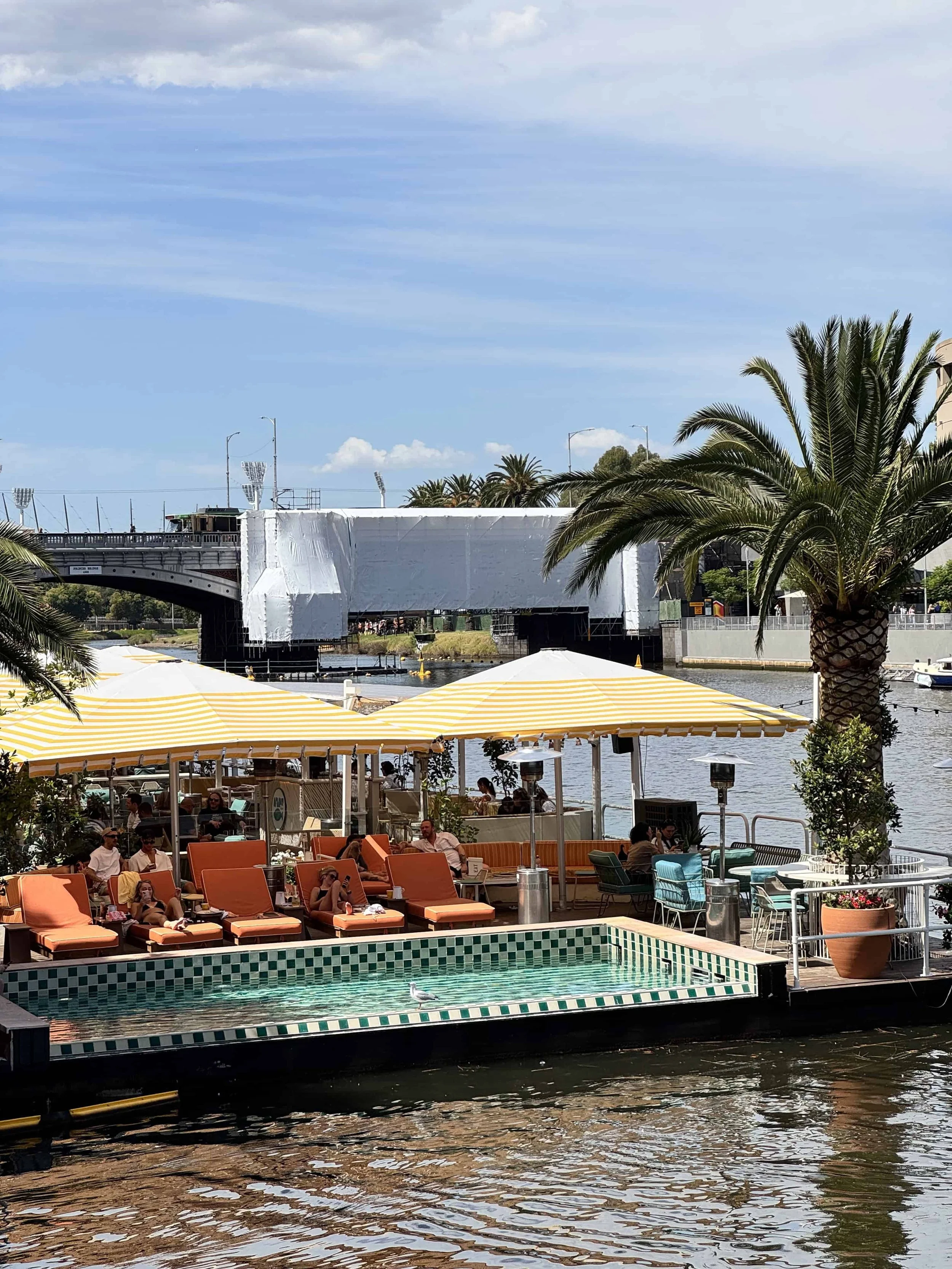 Poolside Loungers on the River