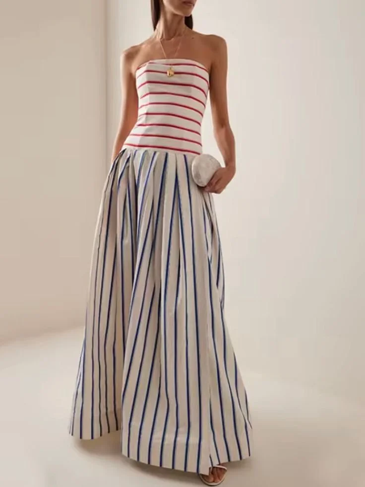 Striped Sundress Outfit Inspiration for Athens Sightseeing