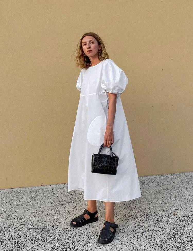 Puffed Sleeves and Practical Sandals for Exploring Athens