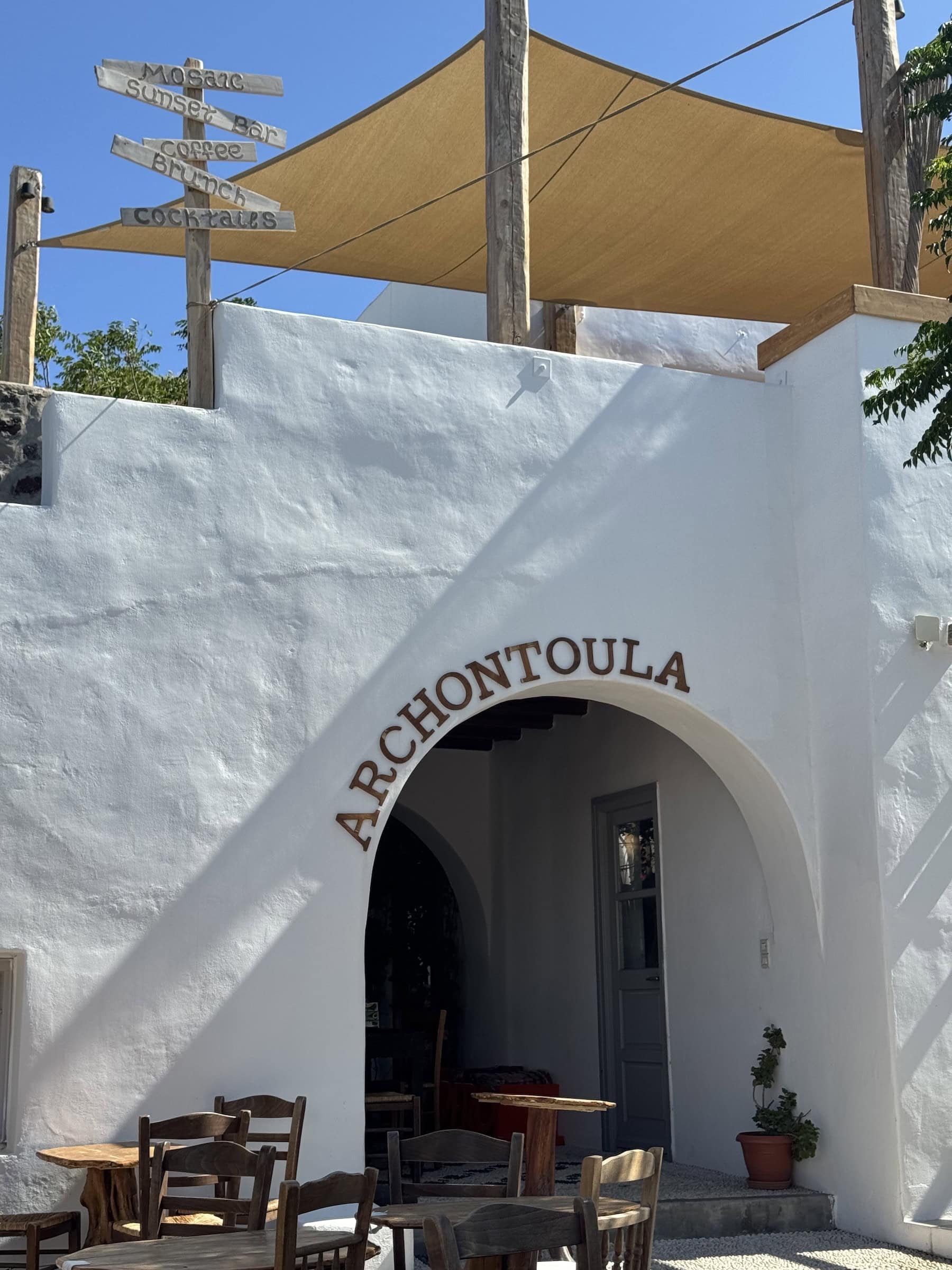 Mosaic Rooftop Entrance in Plaka, Milos Greece