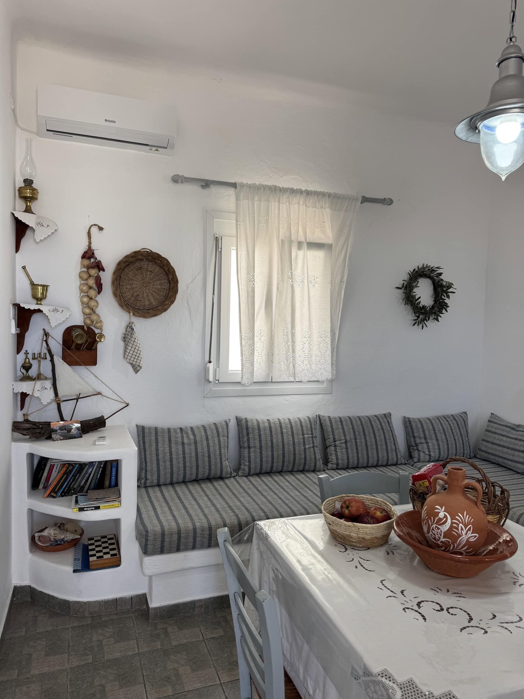 Traditional Interior of Mandrakia House in Milos Greece