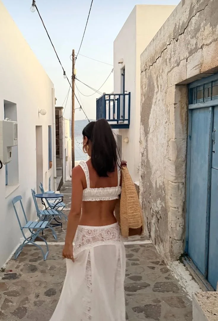 Sheer Lace Romance in the Village Lanes