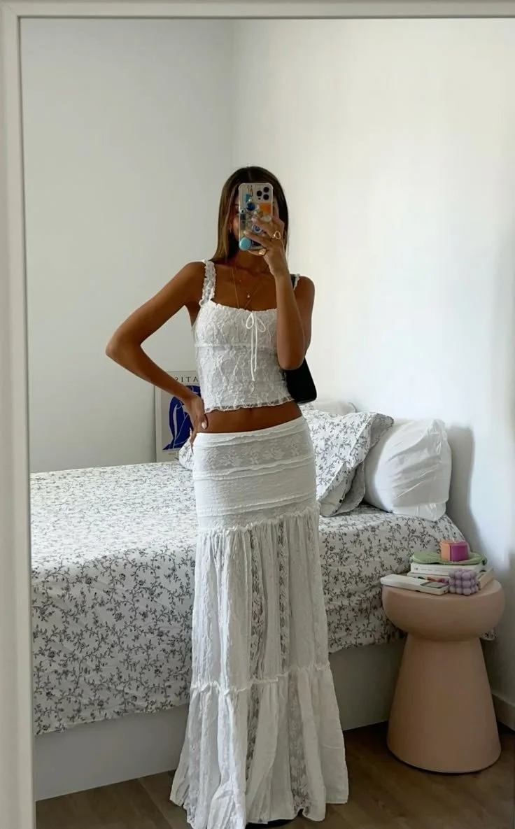 Delicate Lace Co-ord for Island Mornings